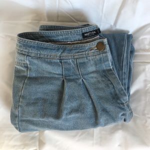 Nasty Gal Pleated Jeans